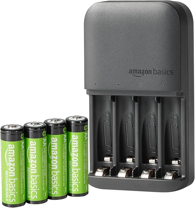Chargeur + 4x Pile AA 2000mAh rechargeables