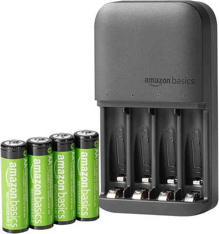 Chargeur + 4x Pile AA 2000mAh rechargeables