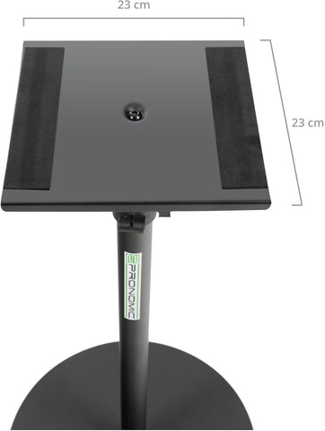 Pronomic SLS-128 BK Studio Speaker Stands with Round Base